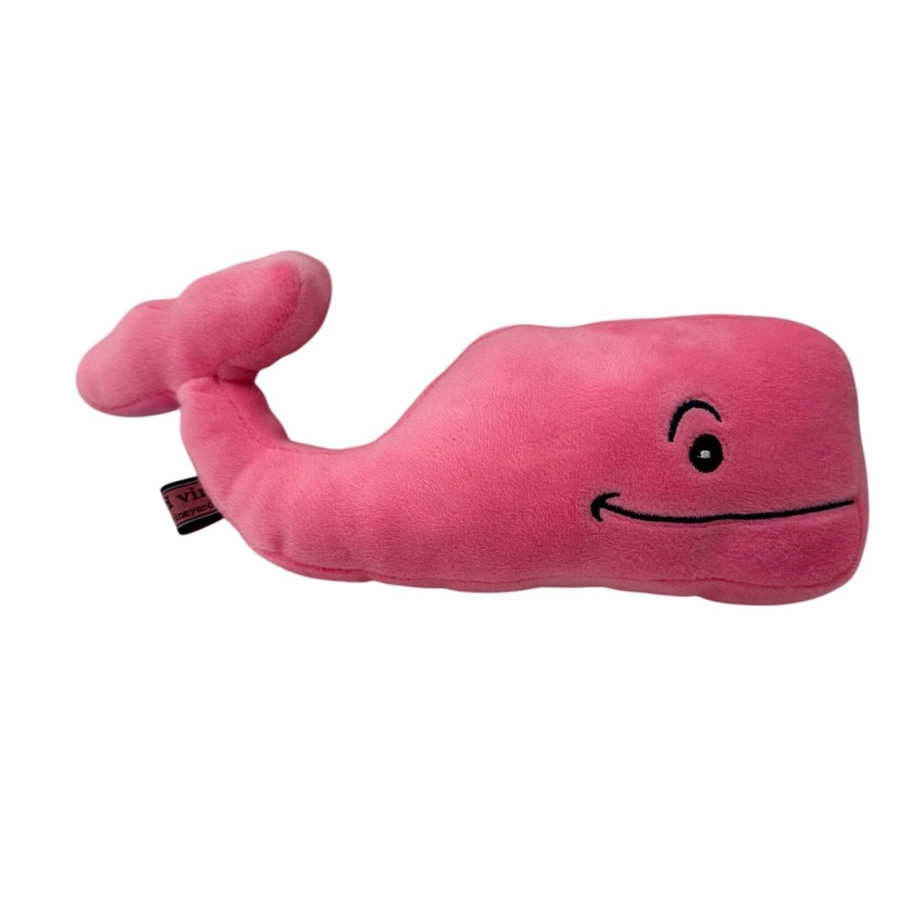Vineyard Vines Pink Plush Whale Toy 10 Inch Nautical Ocean Sea Preppy Bean Bag